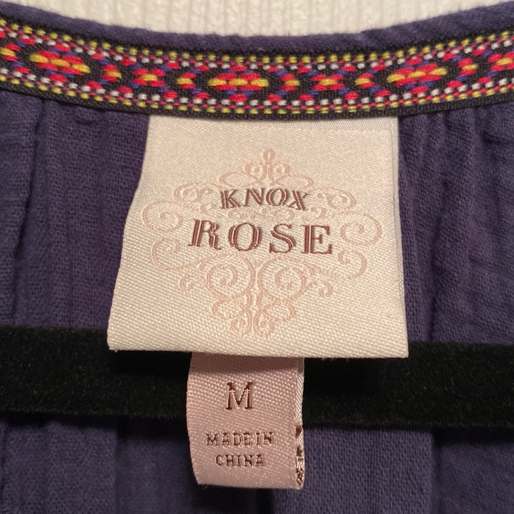 NWOT Knox Rose Navy Romper…size M - Picture 4 of 5